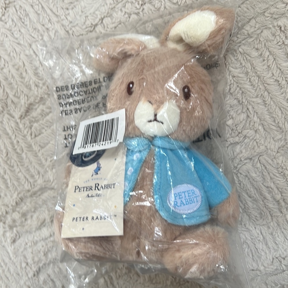 Peter Rabbit, 120 years of mischief, New plush in original sealed packaging